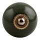 Olive Round Golden Fitting Ceramic Cabinet Knob